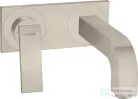 Hansgrohe AXOR CITTERIO falsík alatti mosdó csaptelep 22 cm-es kifolyóval,nem zárható leeresztővel,szálcsiszolt nikkel 39119820
