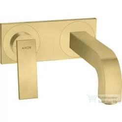   Hansgrohe AXOR CITTERIO falsík alatti mosdó csaptelep 22 cm-es kifolyóval,nem zárható leeresztővel,szálcsiszolt sárgaréz hatású 39119950