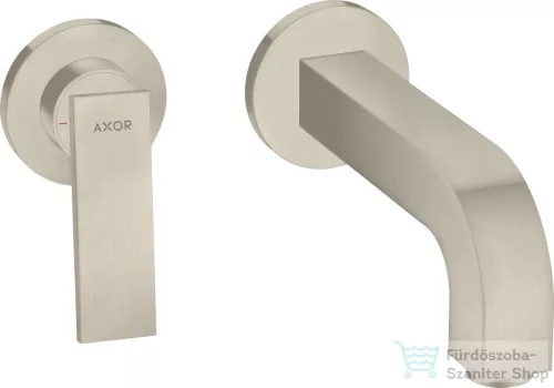 Hansgrohe AXOR CITTERIO falsík alatti mosdó csaptelep 22 cm-es kifolyóval,nem zárható leeresztővel,szálcsiszolt nikkel 39121820