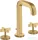 Hansgrohe AXOR CITTERIO 3 üléses mosdó csaptelep automata leeresztővel,szálcsiszolt arany hatású 39133250