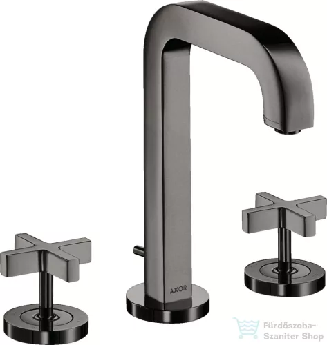 Hansgrohe AXOR CITTERIO 3 üléses mosdó csaptelep automata leeresztővel,polírozott fekete króm 39133330