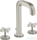 Hansgrohe AXOR CITTERIO 3 üléses mosdó csaptelep automata leeresztővel,rozsdamentes acél hatású 39133800
