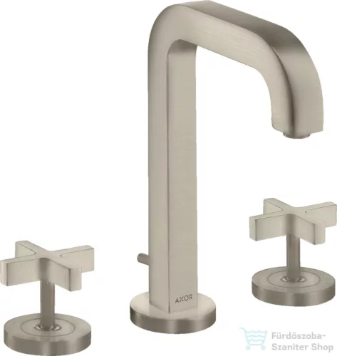 Hansgrohe AXOR CITTERIO 3 üléses mosdó csaptelep automata leeresztővel,szálcsiszolt nikkel 39133820