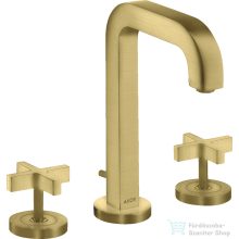   Hansgrohe AXOR CITTERIO 3 üléses mosdó csaptelep automata leeresztővel,szálcsiszolt sárgaréz hatású 39133950