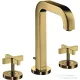 Hansgrohe AXOR CITTERIO 3 üléses mosdó csaptelep automata leeresztővel,polírozott arany hatású 39133990