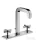 Hansgrohe AXOR CITTERIO 3-lyukú keresztfogantyús mosdó csaptelep, dekorlappal és rövid kifolyóval DN15, automata leeresztővel, króm 39134000