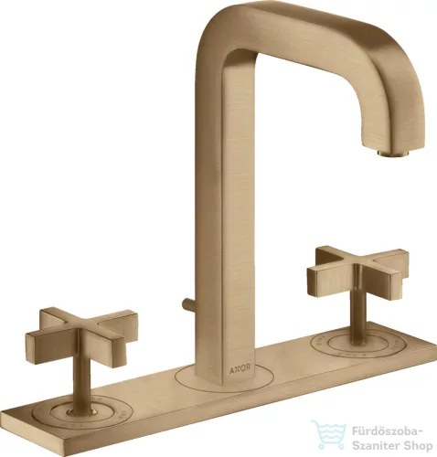 Hansgrohe AXOR CITTERIO 3 üléses mosdó csaptelep automata leeresztővel,szálcsiszolt bronz 39134140