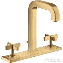   Hansgrohe AXOR CITTERIO 3 üléses mosdó csaptelep automata leeresztővel,szálcsiszolt arany hatású 39134250
