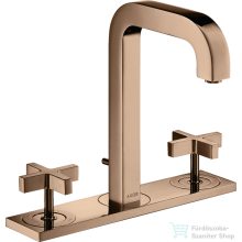   Hansgrohe AXOR CITTERIO 3 üléses mosdó csaptelep automata leeresztővel,polírozott vörös arany hatású 39134300