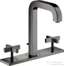 Hansgrohe AXOR CITTERIO 3 üléses mosdó csaptelep automata leeresztővel,polírozott fekete króm 39134330
