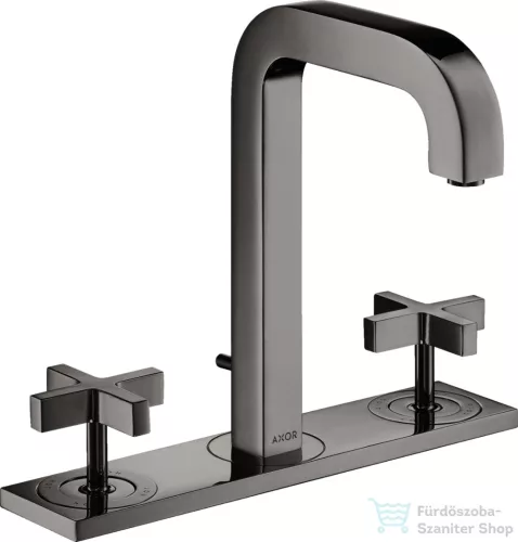 Hansgrohe AXOR CITTERIO 3 üléses mosdó csaptelep automata leeresztővel,polírozott fekete króm 39134330