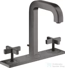Hansgrohe AXOR CITTERIO 3 üléses mosdó csaptelep automata leeresztővel,szálcsiszolt fekete króm 39134340