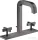 Hansgrohe AXOR CITTERIO 3 üléses mosdó csaptelep automata leeresztővel,szálcsiszolt fekete króm 39134340