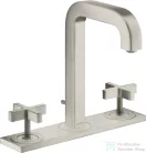 Hansgrohe AXOR CITTERIO 3 üléses mosdó csaptelep automata leeresztővel,rozsdamentes acél hatású 39134800