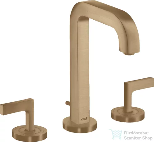 Hansgrohe AXOR CITTERIO 3 üléses mosdó csaptelep automata leeresztővel,szálcsiszolt bronz 39135140