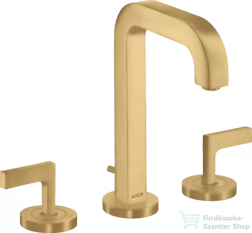 Hansgrohe AXOR CITTERIO 3 üléses mosdó csaptelep automata leeresztővel,szálcsiszolt arany hatású 39135250