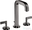 Hansgrohe AXOR CITTERIO 3 üléses mosdó csaptelep automata leeresztővel,polírozott fekete króm 39135330