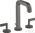 Hansgrohe AXOR CITTERIO 3 üléses mosdó csaptelep automata leeresztővel,szálcsiszolt fekete króm 39135340