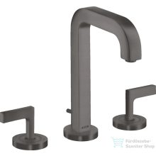   Hansgrohe AXOR CITTERIO 3 üléses mosdó csaptelep automata leeresztővel,szálcsiszolt fekete króm 39135340