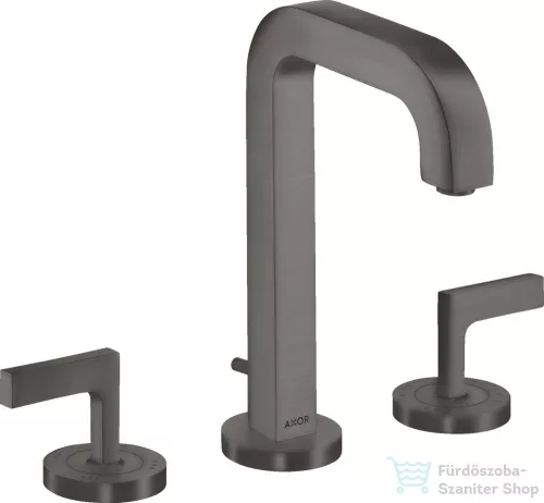 Hansgrohe AXOR CITTERIO 3 üléses mosdó csaptelep automata leeresztővel,szálcsiszolt fekete króm 39135340