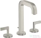 Hansgrohe AXOR CITTERIO 3 üléses mosdó csaptelep automata leeresztővel,rozsdamentes acél hatású 39135800