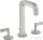 Hansgrohe AXOR CITTERIO 3 üléses mosdó csaptelep automata leeresztővel,rozsdamentes acél hatású 39135800