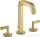 Hansgrohe AXOR CITTERIO 3 üléses mosdó csaptelep automata leeresztővel,szálcsiszolt sárgaréz hatású 39135950