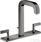Hansgrohe AXOR CITTERIO 3 üléses mosdó csaptelep dekorlappal,automata leeresztővel,polírozott fekete króm 39136330