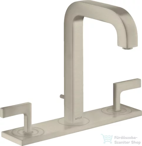 Hansgrohe AXOR CITTERIO 3 üléses mosdó csaptelep dekorlappal,automata leeresztővel,szálcsiszolt nikkel 39136820