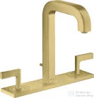Hansgrohe AXOR CITTERIO 3 üléses mosdó csaptelep dekorlappal,automata leeresztővel,szálcsiszolt sárgaréz hatású 39136950