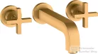 Hansgrohe AXOR Citterio falsík alatti mosdó csaptelep 22,2 cm-es kifolyóval,szálcsiszolt arany hatású 39143250