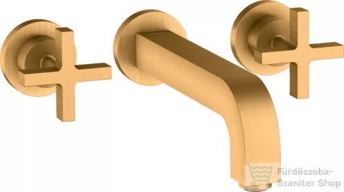 Hansgrohe AXOR Citterio falsík alatti mosdó csaptelep 22,2 cm-es kifolyóval,szálcsiszolt arany hatású 39143250