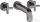 Hansgrohe AXOR Citterio falsík alatti mosdó csaptelep 22,2 cm-es kifolyóval,polírozott fekete króm 39143330