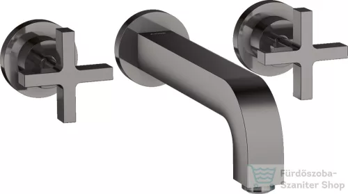 Hansgrohe AXOR Citterio falsík alatti mosdó csaptelep 22,2 cm-es kifolyóval,polírozott fekete króm 39143330