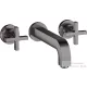 Hansgrohe AXOR Citterio falsík alatti mosdó csaptelep 22,2 cm-es kifolyóval,polírozott fekete króm 39143330