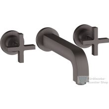   Hansgrohe AXOR Citterio falsík alatti mosdó csaptelep 22,2 cm-es kifolyóval,szálcsiszolt fekete króm 39143340