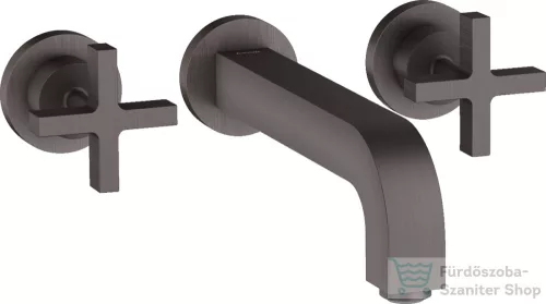 Hansgrohe AXOR Citterio falsík alatti mosdó csaptelep 22,2 cm-es kifolyóval,szálcsiszolt fekete króm 39143340