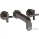 Hansgrohe AXOR Citterio falsík alatti mosdó csaptelep 22,2 cm-es kifolyóval,szálcsiszolt fekete króm 39143340