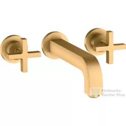   Hansgrohe AXOR Citterio falsík alatti mosdó csaptelep 22,2 cm-es kifolyóval,szálcsiszolt sárgaréz hatású 39143950