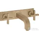 Hansgrohe AXOR CITTERIO falsík alatti mosdó csaptelep 22,5 cm-es kifolyóval,alaptest nélkül,szálcsiszolt bronz 39144140