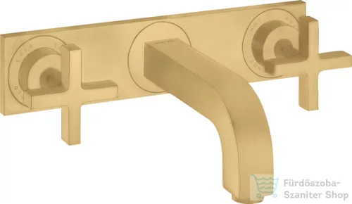 Hansgrohe AXOR CITTERIO falsík alatti mosdó csaptelep 22,5 cm-es kifolyóval,alaptest nélkül,szálcsiszolt arany hatású 39144250