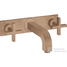   Hansgrohe AXOR CITTERIO falsík alatti mosdó csaptelep 22,5 cm-es kifolyóval,alaptest nélkül,szálcsiszolt vörös arany hatású 39144310