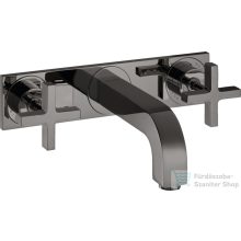   Hansgrohe AXOR CITTERIO falsík alatti mosdó csaptelep 22,5 cm-es kifolyóval,alaptest nélkül,polírozott fekete króm 39144330