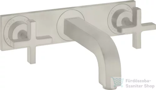 Hansgrohe AXOR CITTERIO falsík alatti mosdó csaptelep 22,5 cm-es kifolyóval,alaptest nélkül,rozsdamentes acél hatású 39144800
