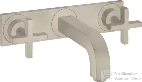 Hansgrohe AXOR CITTERIO falsík alatti mosdó csaptelep 22,5 cm-es kifolyóval,alaptest nélkül,szálcsiszolt nikkel 39144820