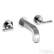   Hansgrohe AXOR Citterio 3-lyukú, falsík alatti fordítókaros mosdócsaptelep takarórozetták nélkül, hosszú kifolyóval DN15, króm 39147000