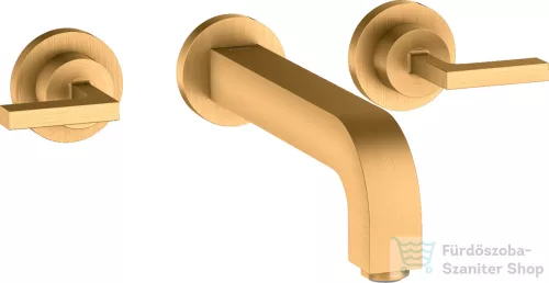 Hansgrohe AXOR Citterio falsík alatti mosdó csaptelep 22,2 cm-es kifolyóval,szálcsiszolt arany hatású 39147250