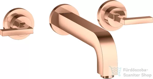 Hansgrohe AXOR Citterio falsík alatti mosdó csaptelep 22,2 cm-es kifolyóval,polírozott vörös arany hatású 39147300