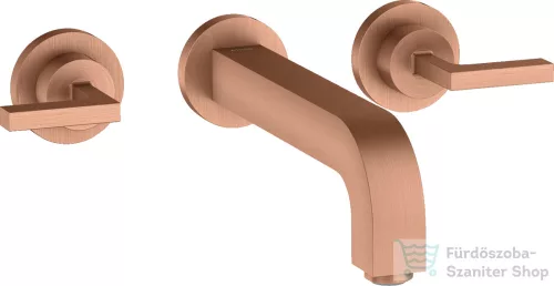 Hansgrohe AXOR Citterio falsík alatti mosdó csaptelep 22,2 cm-es kifolyóval,szálcsiszolt vörös arany hatású 39147310