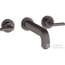   Hansgrohe AXOR Citterio falsík alatti mosdó csaptelep 22,2 cm-es kifolyóval,szálcsiszolt fekete króm 39147340